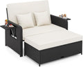 COSTWAY Patio Rattan Daybed by COSTWAY