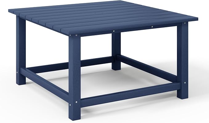 WestinTrends Malibu Low Outdoor HDPE Square Patio Coffee Table - Image 7