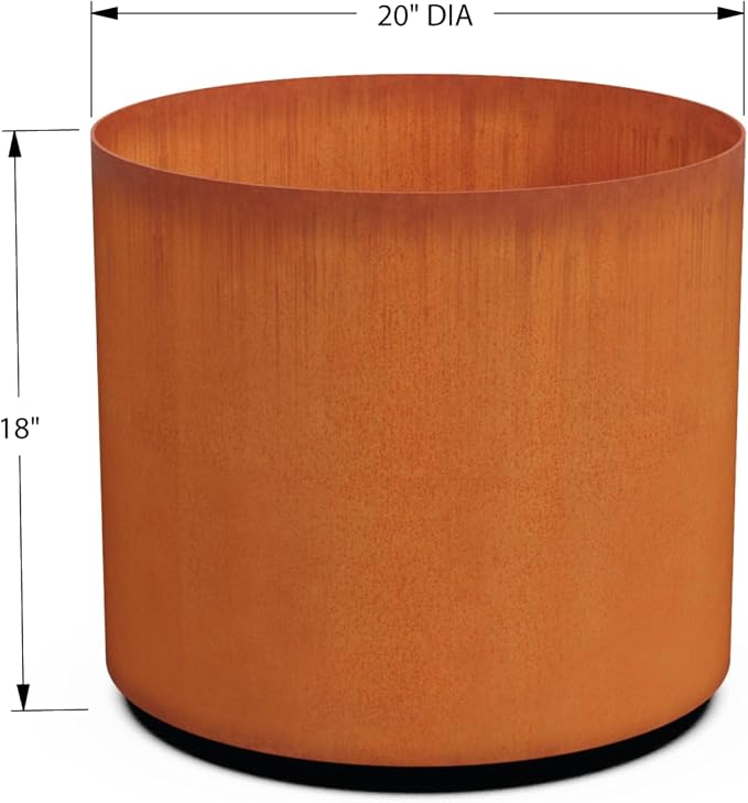 Plantercraft Large Round Corten Steel Planters - Image 5