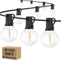 Outdoor G40 LED Globe String Lights 50Feet Dimmable Waterproof Shatterproof by BestChoiceforYourLife