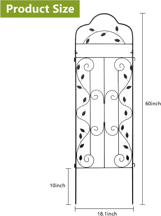 hogardeck Metal 60 * 18in Garden Trellis 2-Packs - Image 3