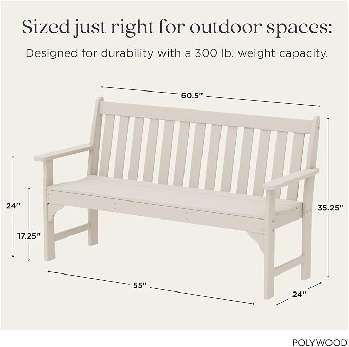 POLYWOOD Vineyard 60-Inch Bench - Image 3