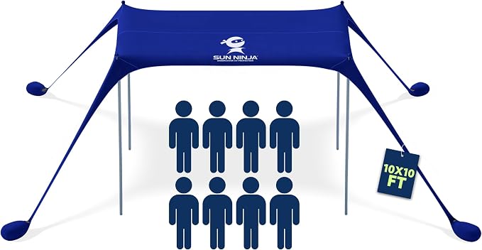 Sun Ninja Beach Tent Sun Shelter UPF50+ by SunNinja