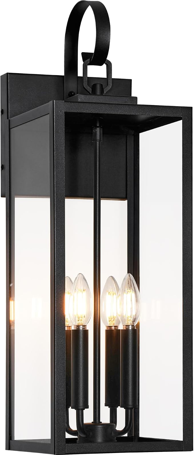BesLowe 25" Outdoor Wall Light Fixture, 4-Light Extra Large Exterior Lighting by BringYouBrightFuture