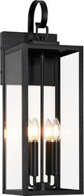 BesLowe 25" Outdoor Wall Light Fixture, 4-Light Extra Large Exterior Lighting by BringYouBrightFuture