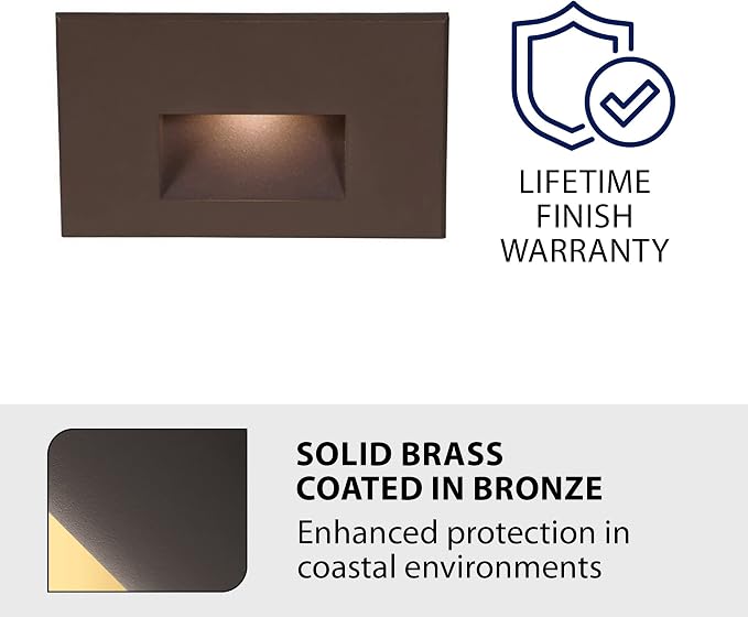 WAC Landscape Lighting, LEDme 120V LED Horizontal Indoor and Outdoor Step and - Image 2