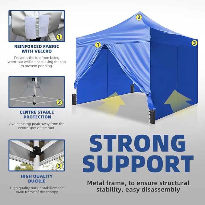 10x10ft Commercial Pop Up Canopy Tent - Image 9