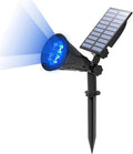 T-SUN Blue Solar Spotlights, Outdoor Waterproof Auto ON/Off Adjustable Garden by T-SUN