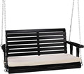VINGLI Wooden Porch Swing, Heavy Duty 880 LBS Hanging Patio Bench by VINGLI