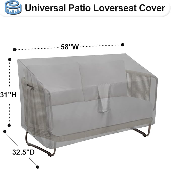 OutdoorLines Outdoor Waterproof Patio Loveseat Couch Cover - Image 2