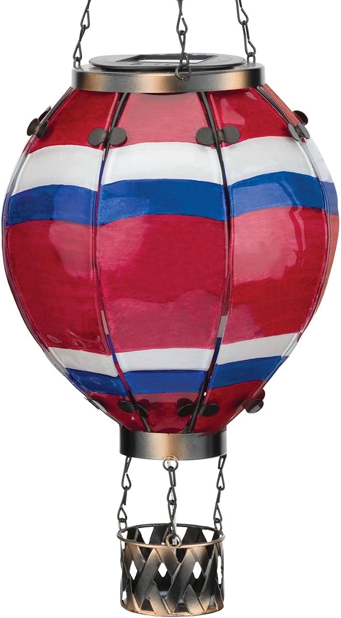 Regal Art & Gift Hot Air Balloon Solar Lantern – Hanging Solar-Powered LED by REGALARTGIFT