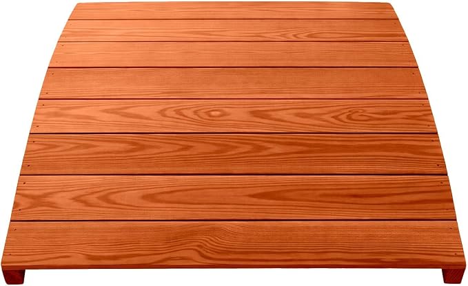 4 FT Cedar Amish Made Pinewood Heavy Duty Garden Bridge - Image 6