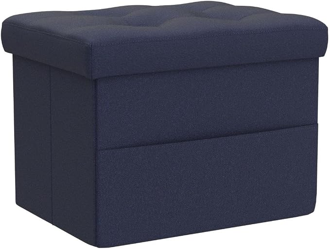 LINMAGCO Storage Ottoman Folding Foot Stool Foot Rest - Image 4