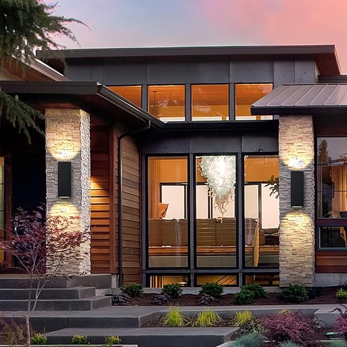 Outdoor Wall Lights, Up Down Porch Lights, Modern Exterior Light Fixture - Image 5