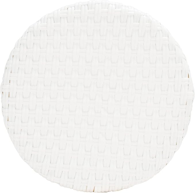 Safavieh Outdoor Collection Kipnuk White Stacking 30-inch Bar Stool - Image 6