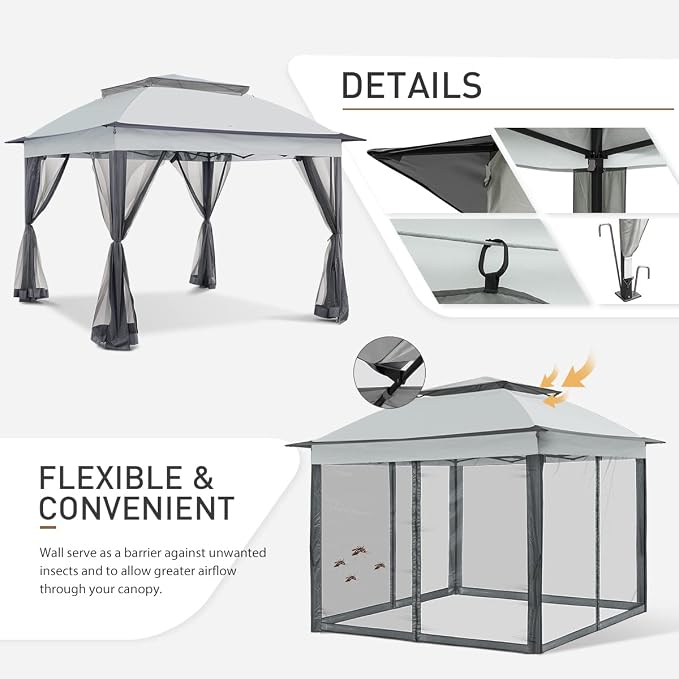 COOS BAY 11x11 Pop Up Gazebo - Image 2