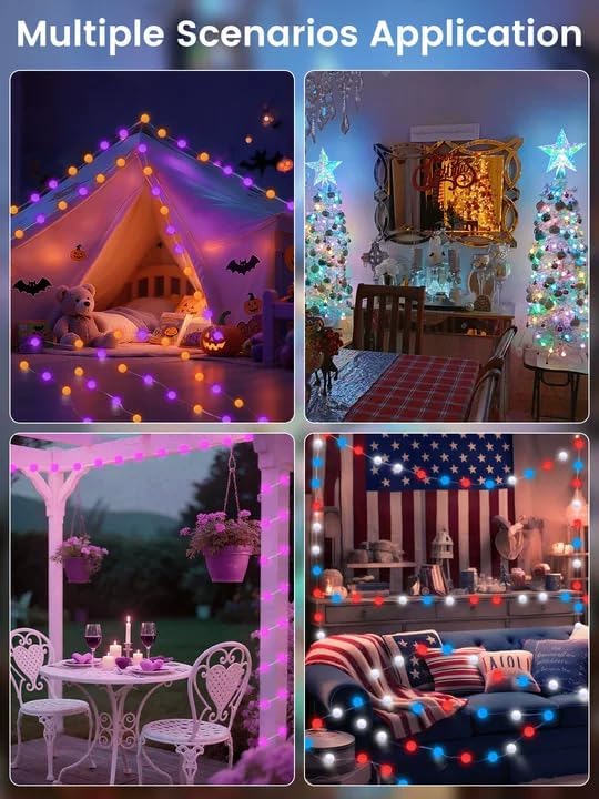 Smart Color Changing Easter Lights Outdoor Indoor, 33FT 66LED App Control RGB - Image 5