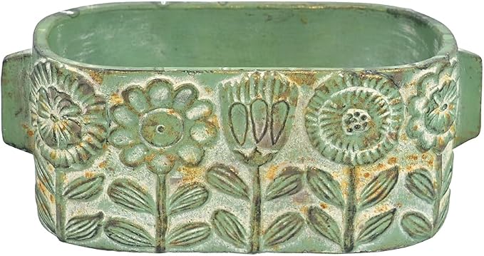 8 inch Green Pots Planters Indoor Plants Succulent Pots Rectangle Window Box - Image 7