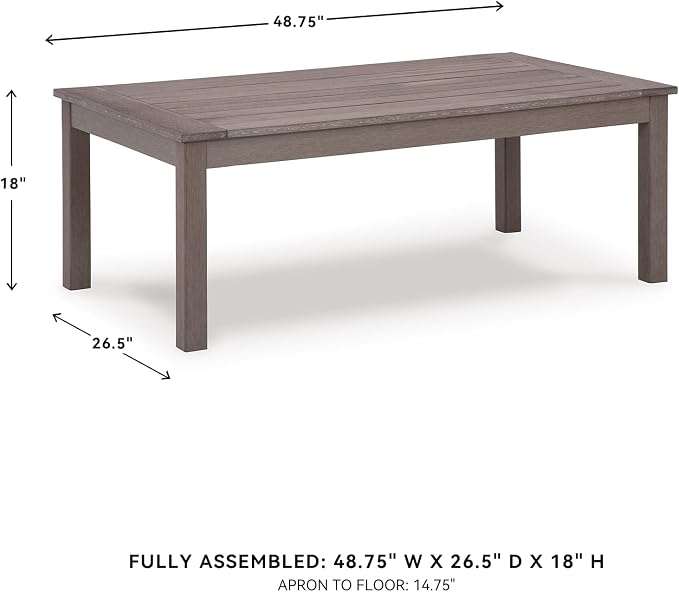 Signature Design by Ashley Hillside Barn Contemporary Weather Resistant Outdoor - Image 3