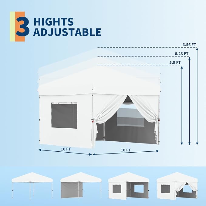 GarveeLife 10x10 Pop Up Canopy - Image 4