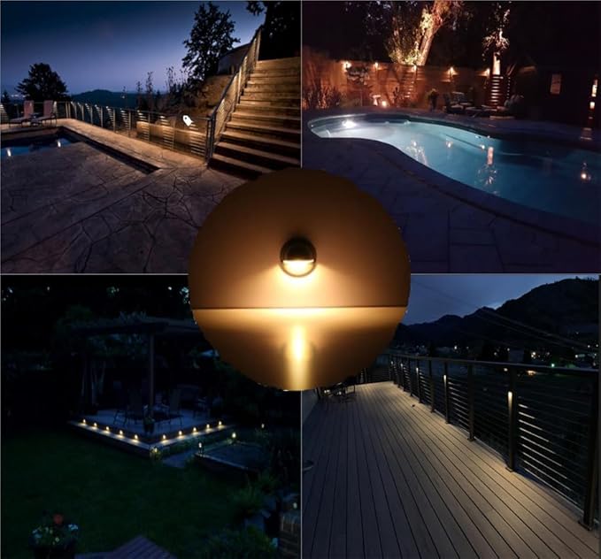 FVTLED Pack of 20 Warm White Low Voltage LED Deck Lights kit Φ1.38 Outdoor - Image 6