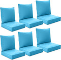 24" x 24" x 6" Outdoor Deep Seat Cushions Set by Unknown