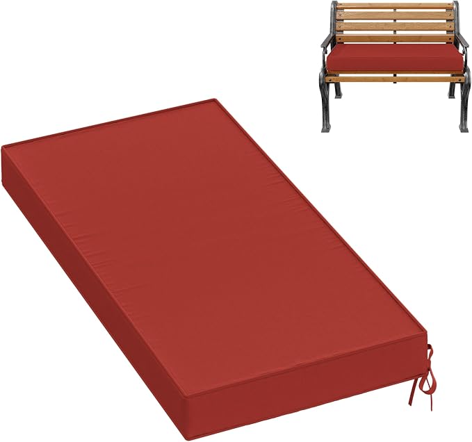 Premium Outdoor Bench Cushions for Patio Furniture 3.5inches Memory Foam Bench by Pakunoda