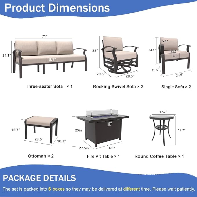 Kullavik Aluminum Patio Furniture Set - Image 2