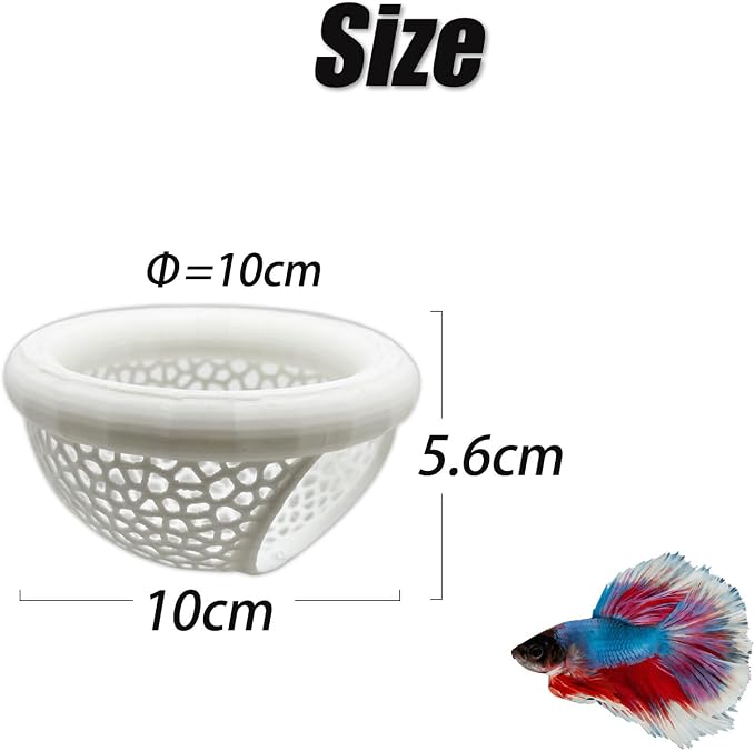 Aquarium Floating Betta Fish Skins, Betta or Shrimp Feeder, Cave and Hammock - Image 3