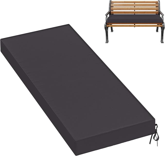 Premium Outdoor Bench Cushions for Patio Furniture 3.5inches Memory Foam Bench by Pakunoda