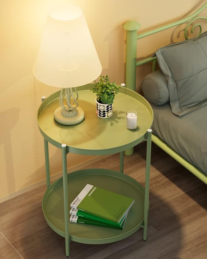 EKNITEY 2 Tier End Table - Image 2