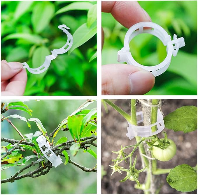 OJYUDD 300 PCS Plant Support Garden Clips, Tomato Vine Clips, Durable Crop - Image 7