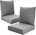 24" x 24" x 6" Outdoor Deep Seat Cushions Set by Unknown