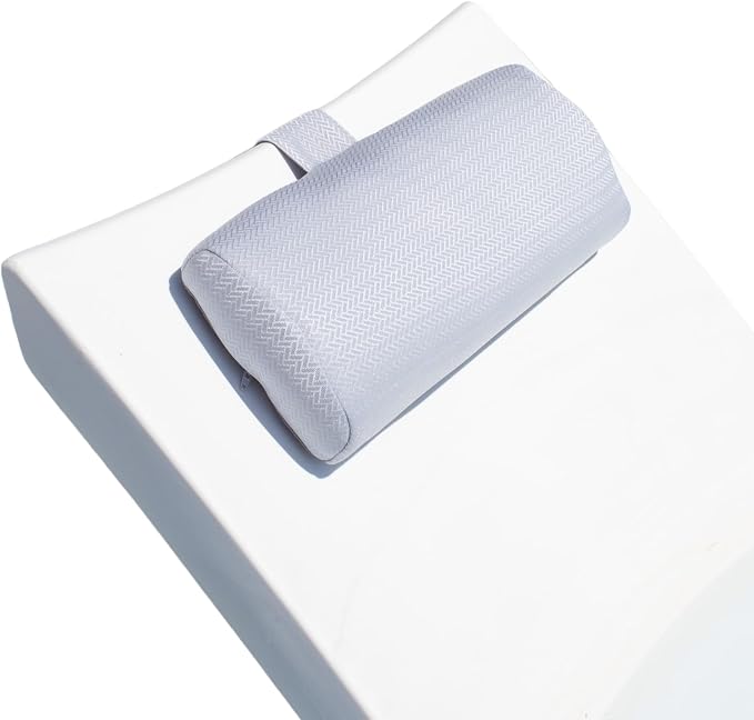 Headrest pillow for patio chaise lounge, in pool lounger on ledge by REZVANI
