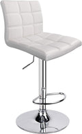 Leopard Modern Square PU Leather Adjustable Bar Stools by LEOPARDPRODUCTS