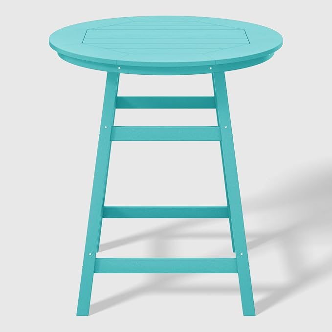 WestinTrends Malibu 5-Piece HDPE Outdoor Patio Dining Bar Bistro Table Set - Image 3