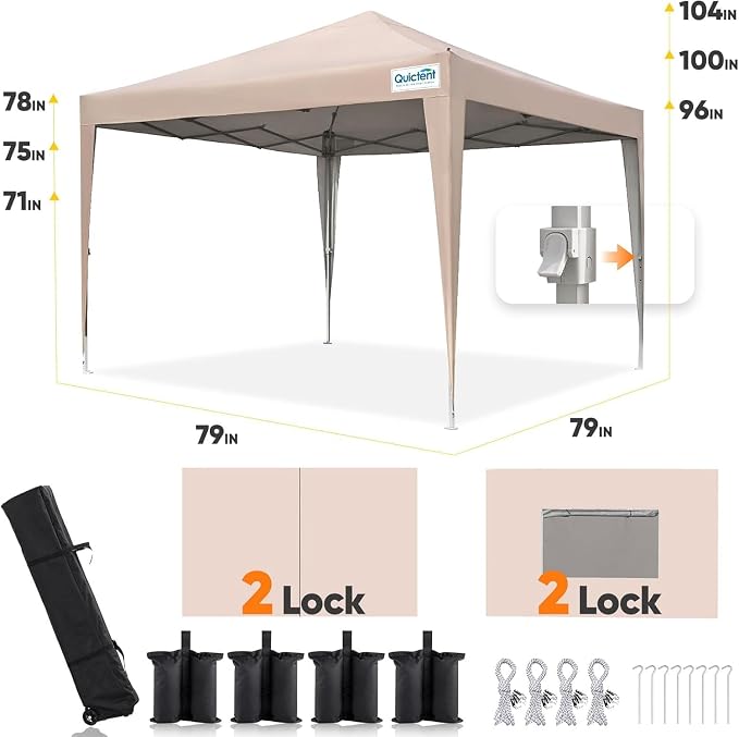 Quictent Privacy 6.6x6.6 Pop up Canopy Tent - Image 6