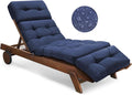 Waterproof Outdoor Chaise Lounge Chair Cushion 74.4 x 22 x 4.7 Inches Memory by Tycdiose