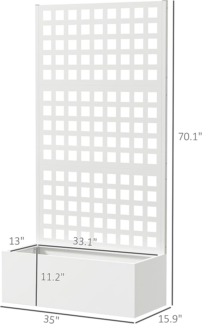 Outsunny Galvanized Raised Garden Bed - Image 7