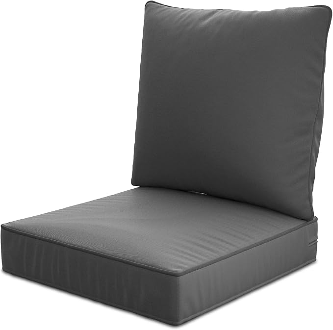 22" x 22" x 6" Outdoor Deep Seat Cushions by Unknown