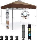 Sophia & William Canopy Tent Pop Up 10x10 ft, One Person Push Set Up Tent by SophiaWilliam