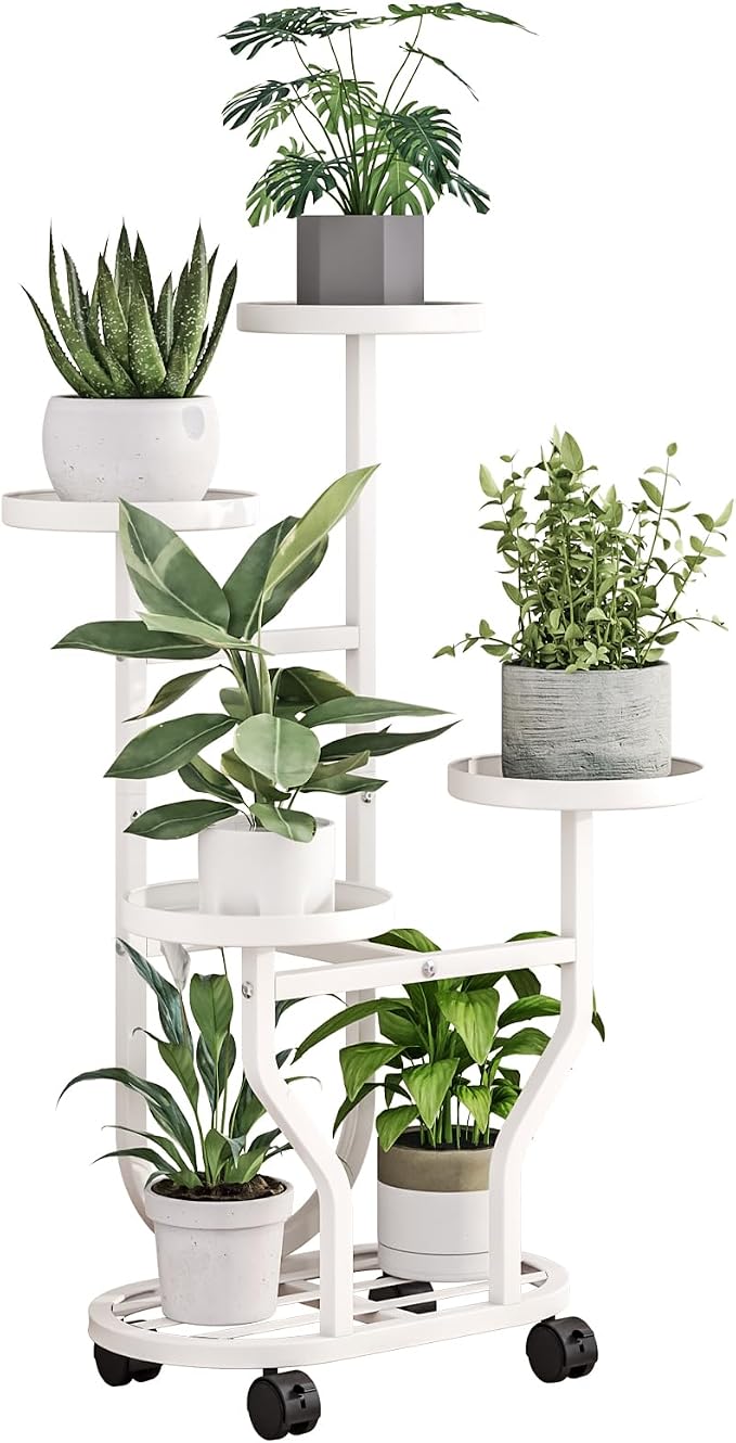 Plant Stand Indoor Outdoor 4 Tier Flower Holder by YIZAIJIA