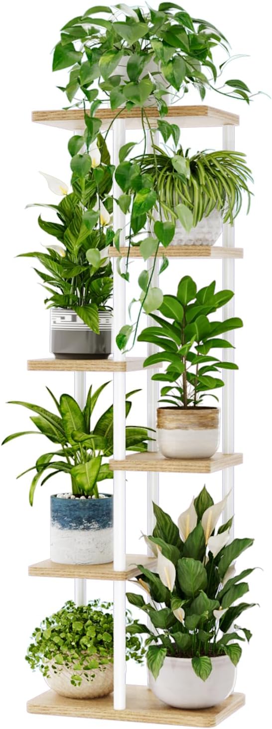 Bamworld Tall Plant Stand Indoor 6 Tier Plant Shelf by Bamworld