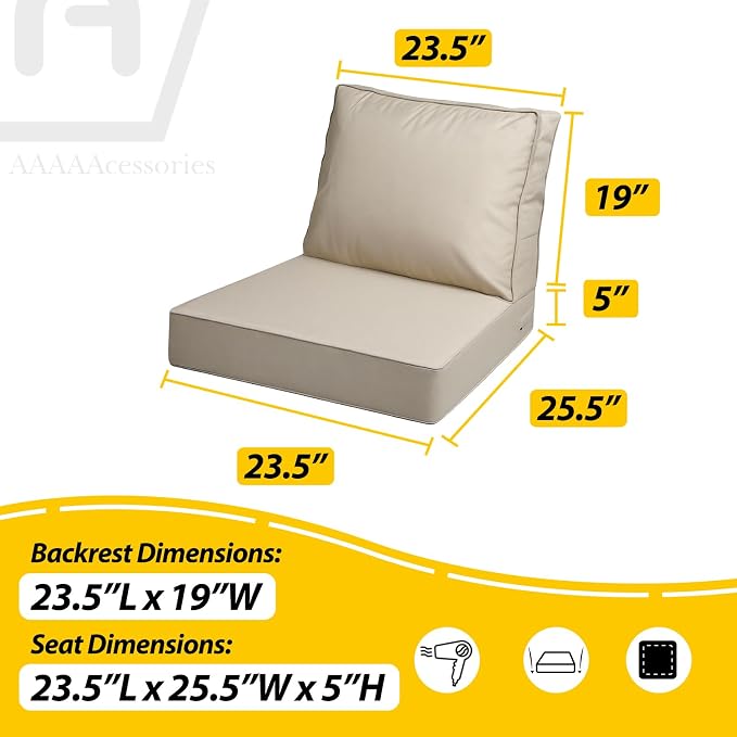 AAAAAcessories Outdoor Deep Seat Cushions - Image 5