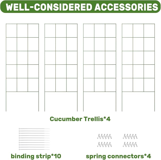 DOEWORKS Cucumber Trellis, 2 Pack, Plant Support - Image 4