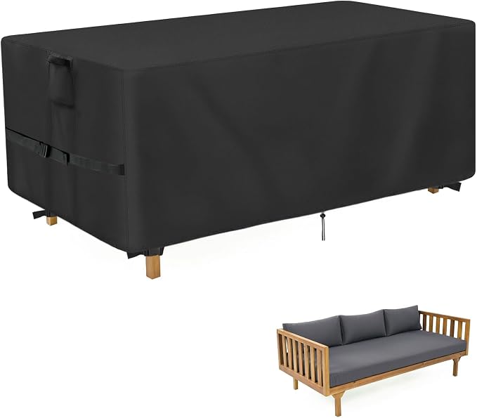 Outdoor Patio Daybed Cover, 68 Inch Waterproof Paito Sofa Cover, Furniture by Hiticover