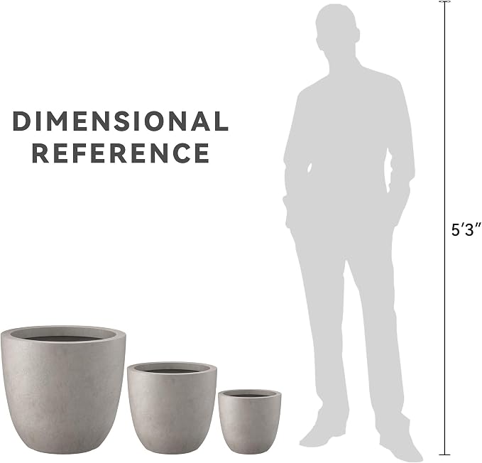 Kante 18", Outdoor Indoor Large Planter Pots - Image 8
