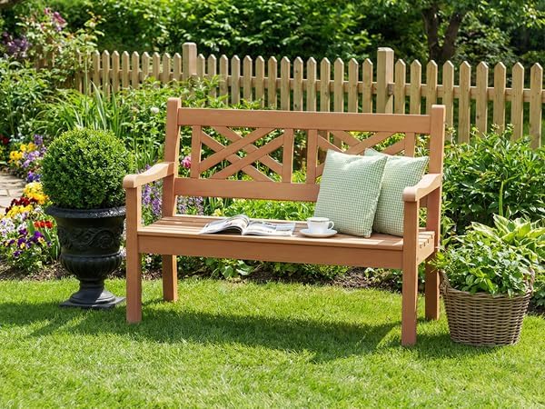 Psilvam 49''W All-Weather Poly Lumber Outdoor Bench – 2- Person Garden Bench - Image 2