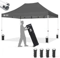 CROWN SHADES 10x15 Pop Up Canopy Tent, Thicken Frame Commercial Heavy Duty Tent by CrownShades