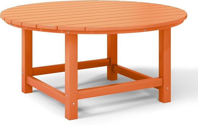 WestinTrends Malibu Low Outdoor HDPE Round Patio Coffee Table - Image 7